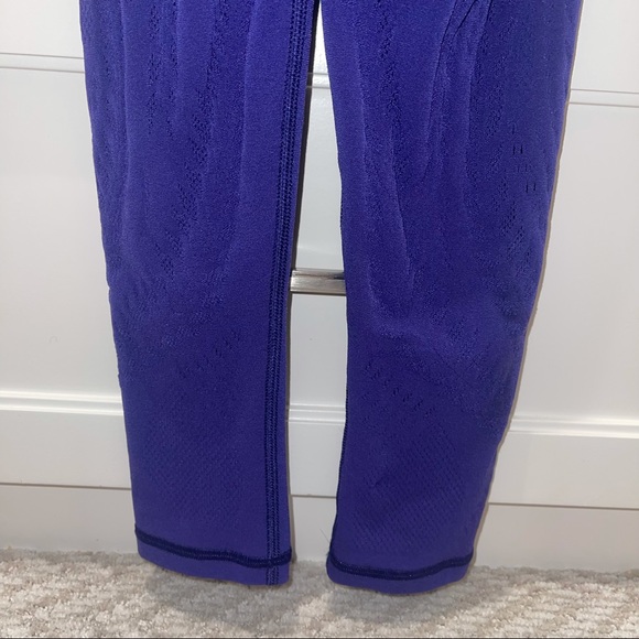Athleta Warp Knit 7/8 Tights Poseidon Blue XXS/XS - Picture 5 of 7